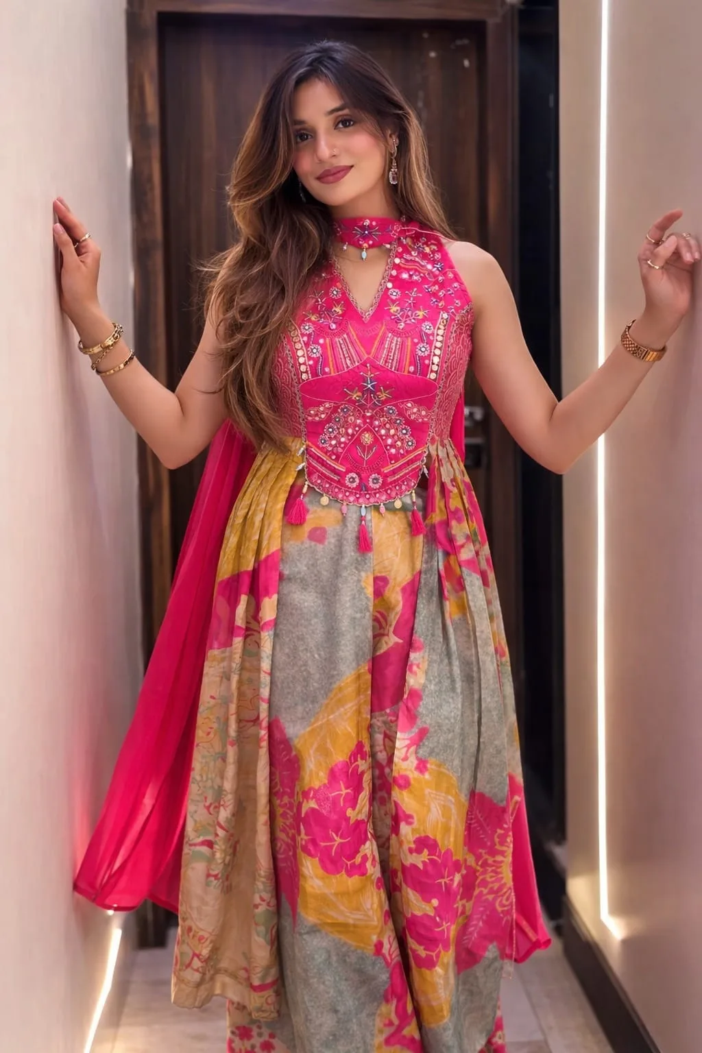 WESTERN PATTERN WEDDING 3-PIECE SET