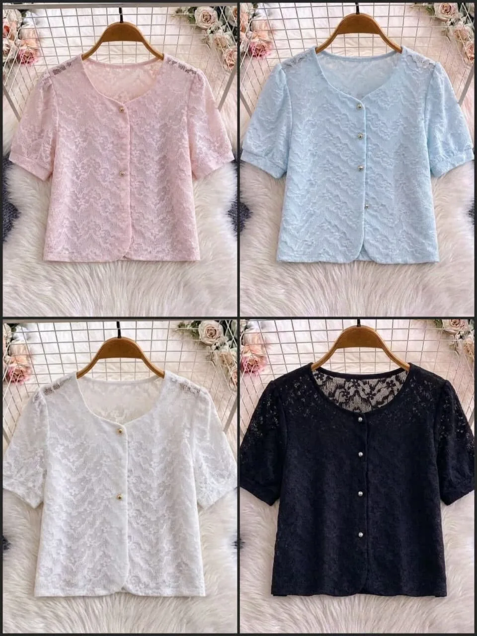 Soft Crepe Button-Front Top