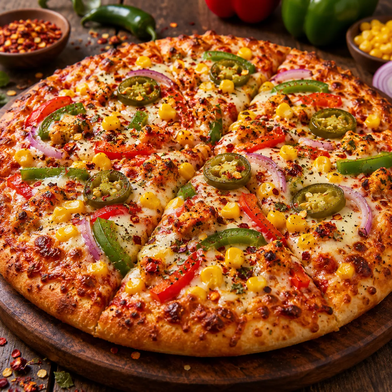 Veg Hot and Spicy Pizza