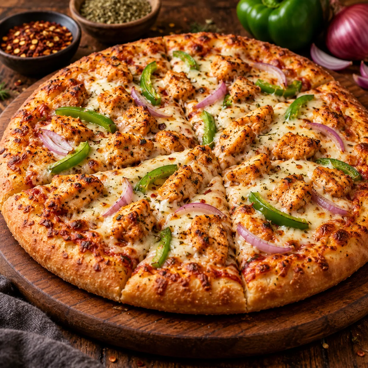 Chicken Cheese Pizza