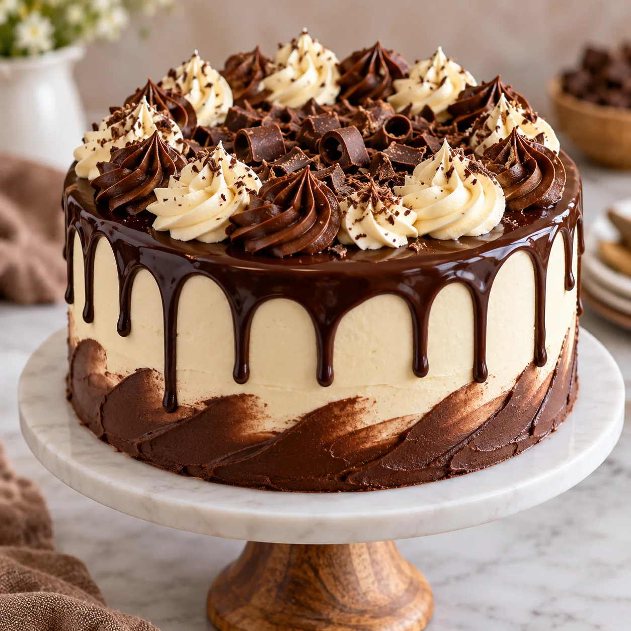 Choco Vanilla Cake