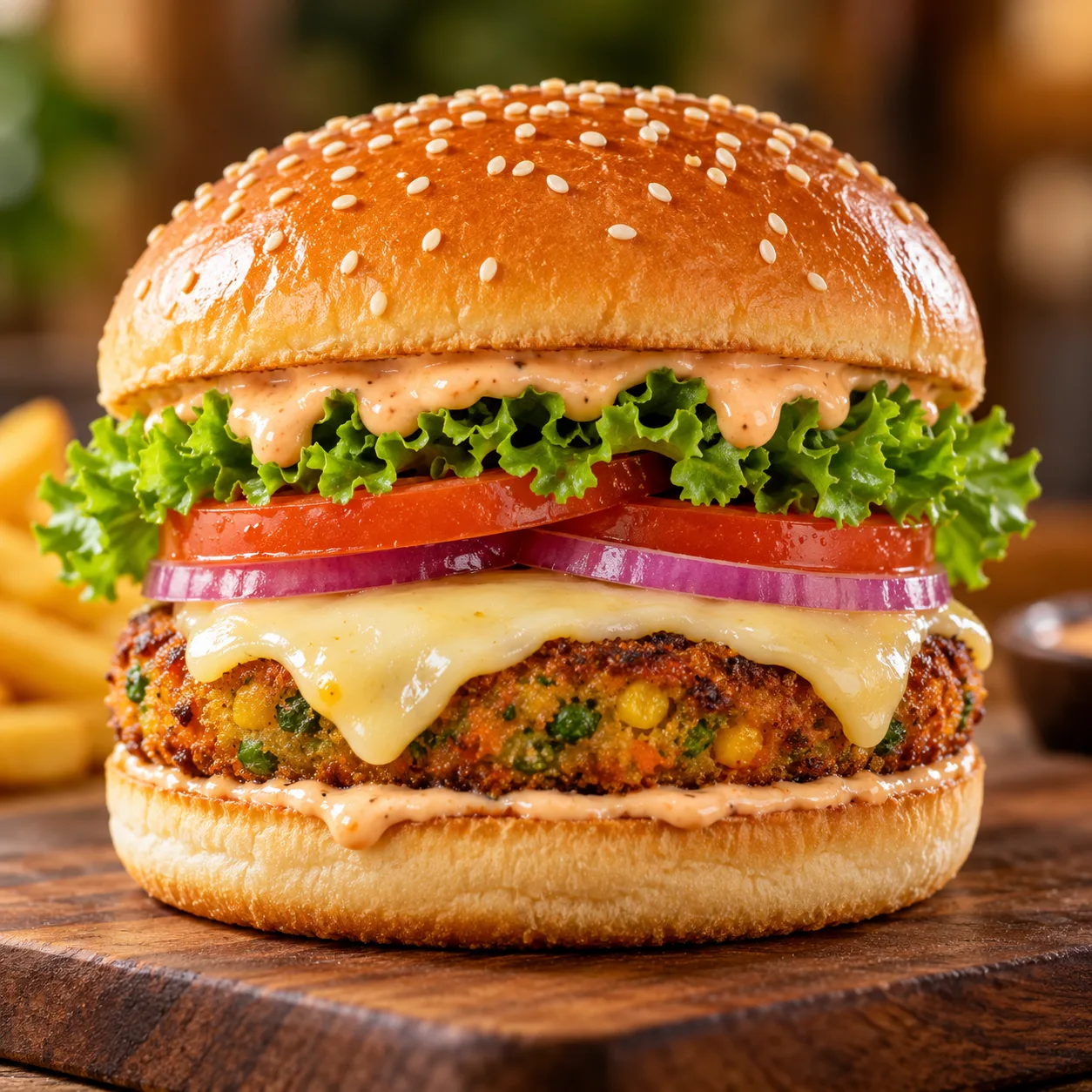 Veg Cheese Burger