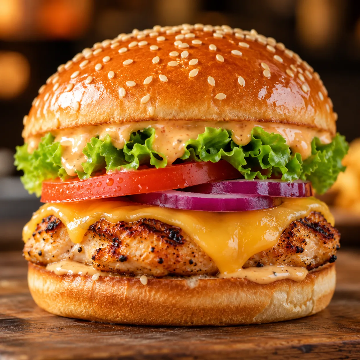 Chicken Cheese Burger
