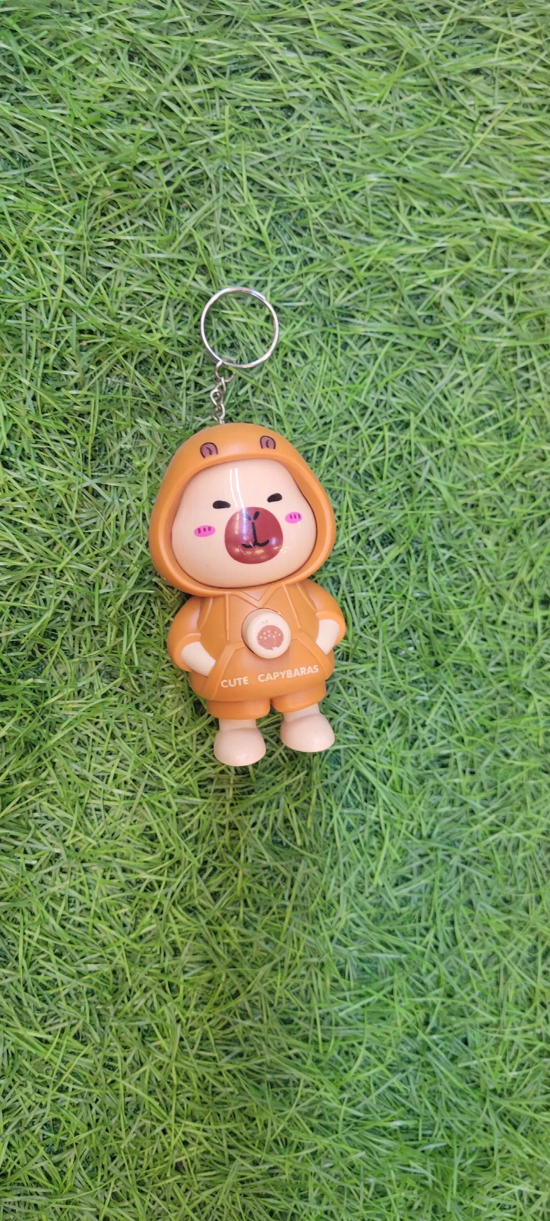 Cute Capybara Face-Changing Keychain