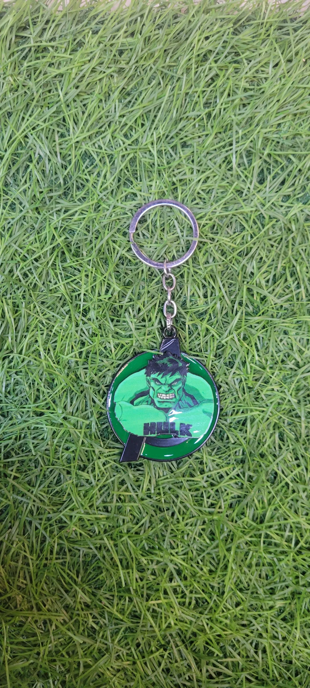 Marvel Hulk rotating metal spinner keychain