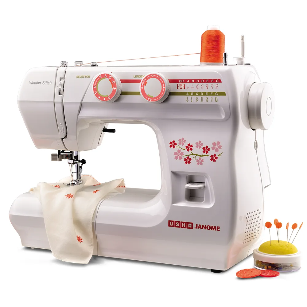 USHA Janome Wonder Stitch Automatic Zig Zag Sewing Machine