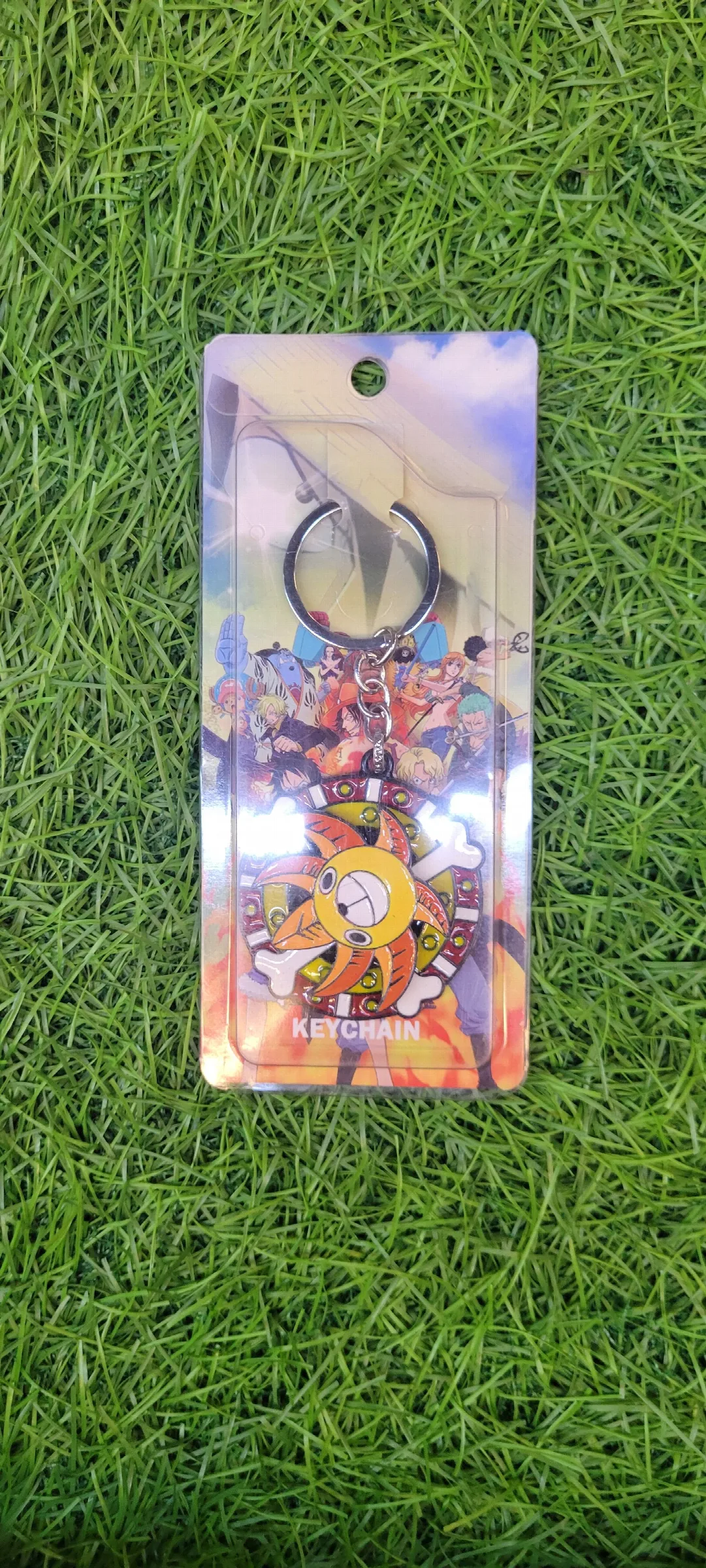 One Piece Thousand Sunny spinning metal keychain
