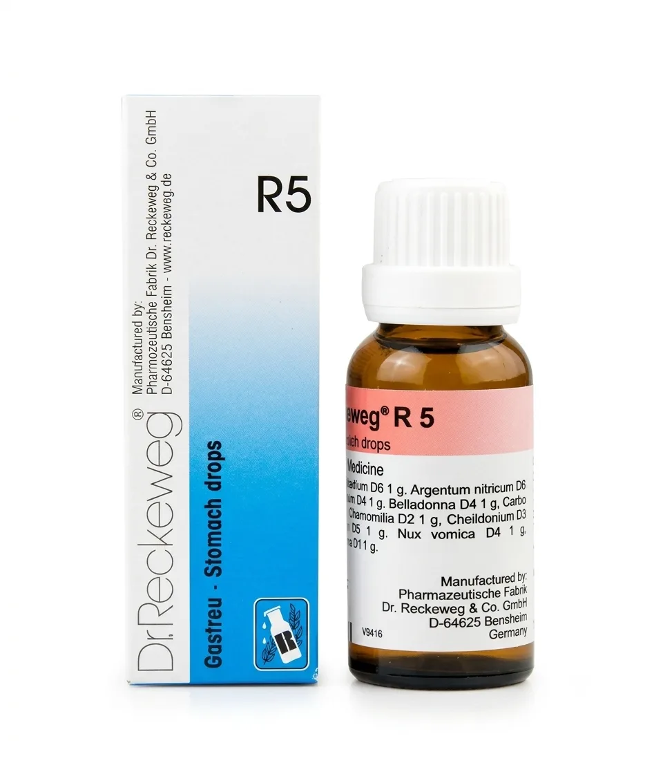Dr. Reckeweg R5 Drops – Stomach & Digestion Drops (22 ml)