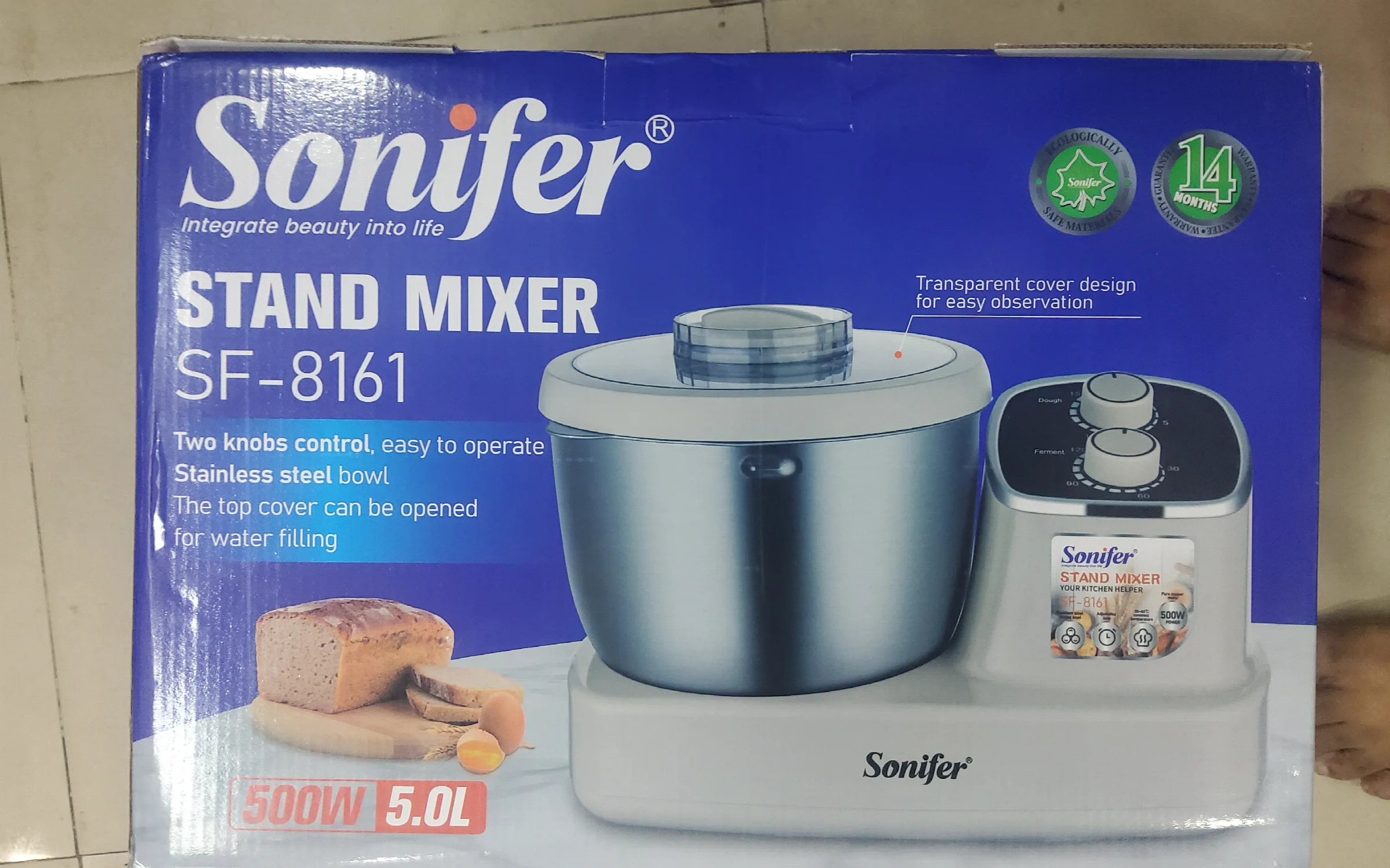 Sonifer dough mixer