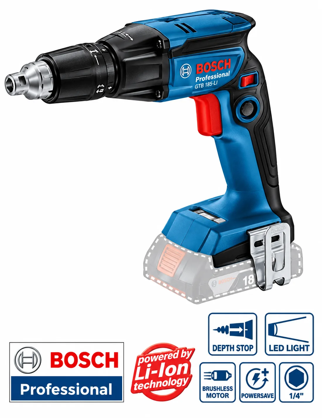 Bosch GTB 185-LI Professional Cordless Drywall Screwdriver