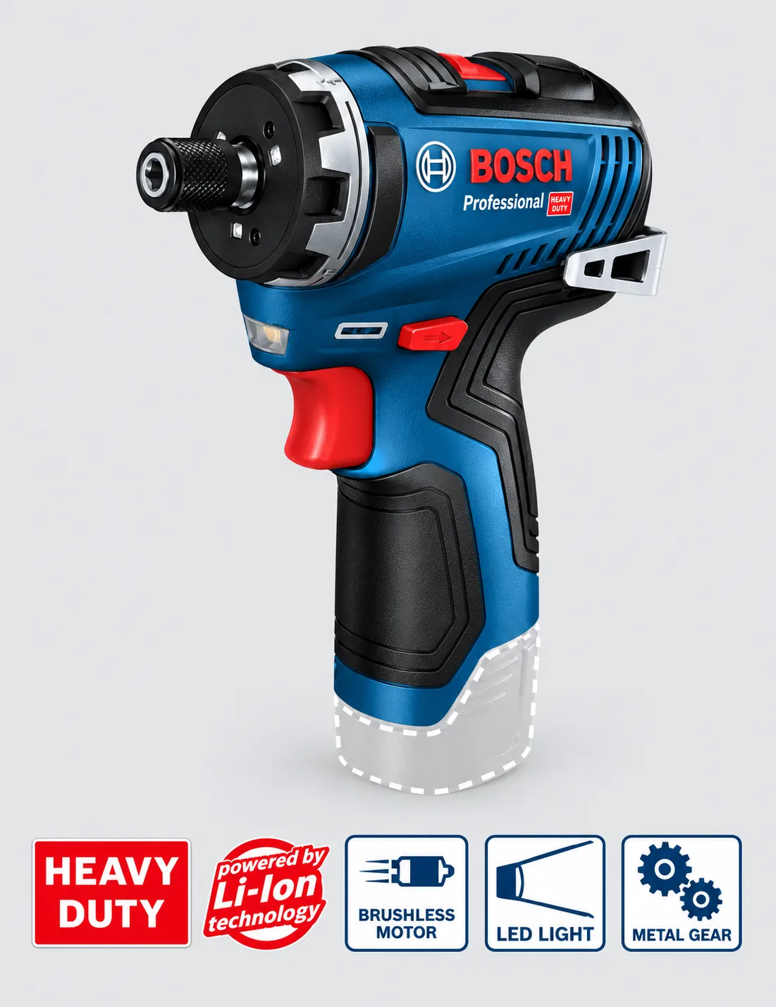 Bosch GSR 12V-35 HX Professional Cordless Drill Driver