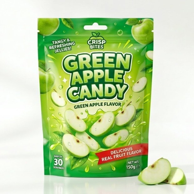 Green Apple Slice Candy