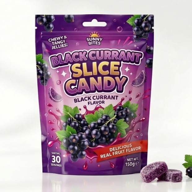 Black Currant Slice Candy