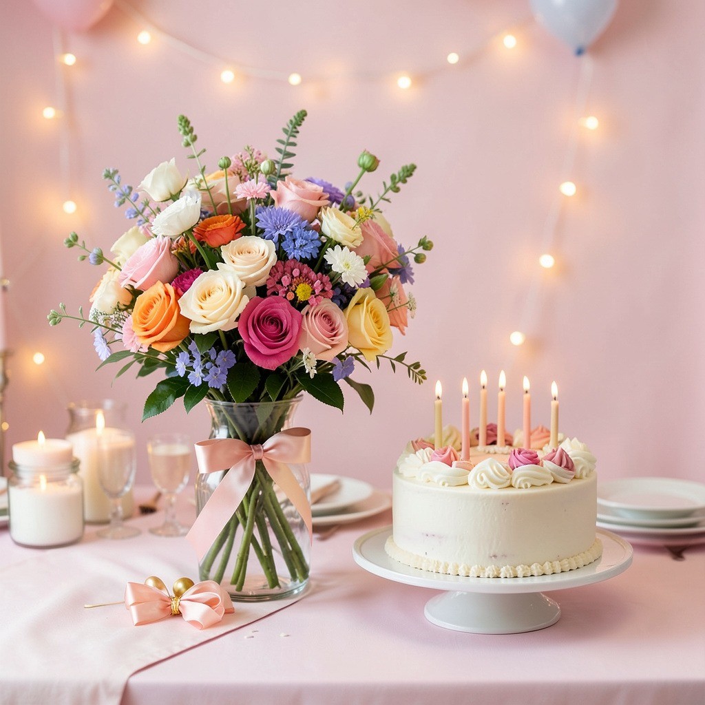 Flowers & Cake