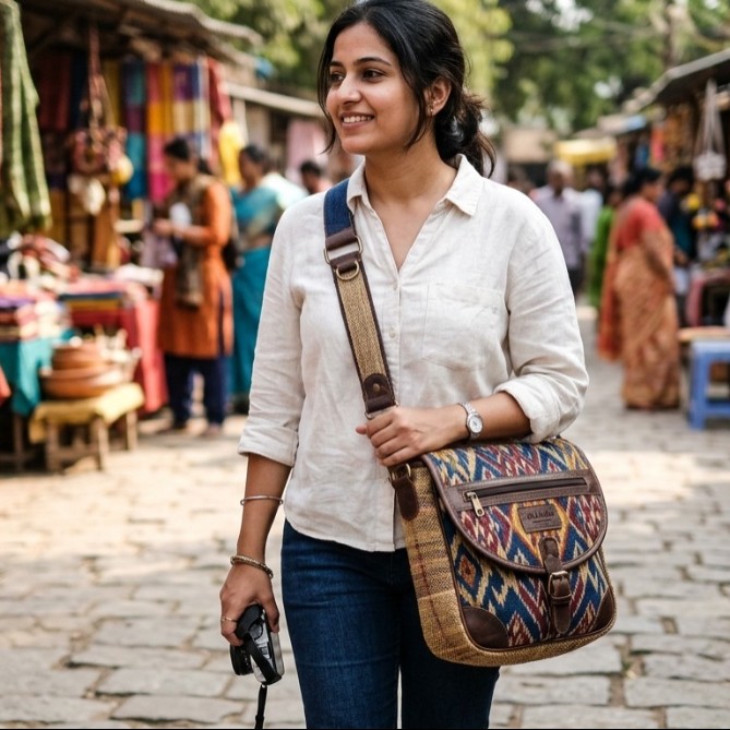 Handloom Sling Bag
