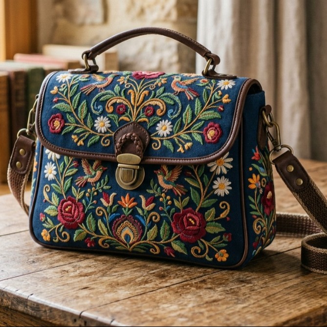 Embroidered Handbag