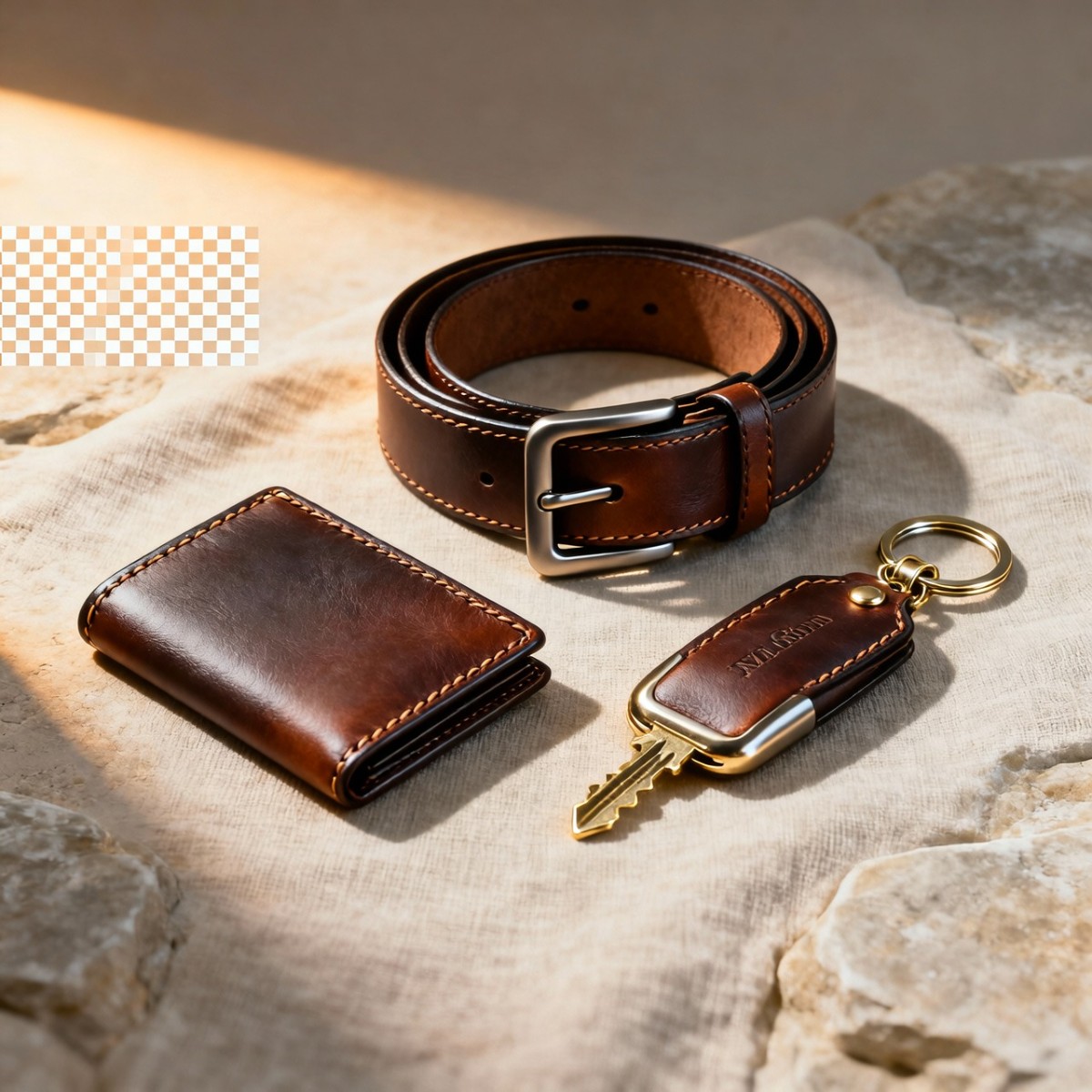 Gift Set (Wallet + Belt + Keychain combo)