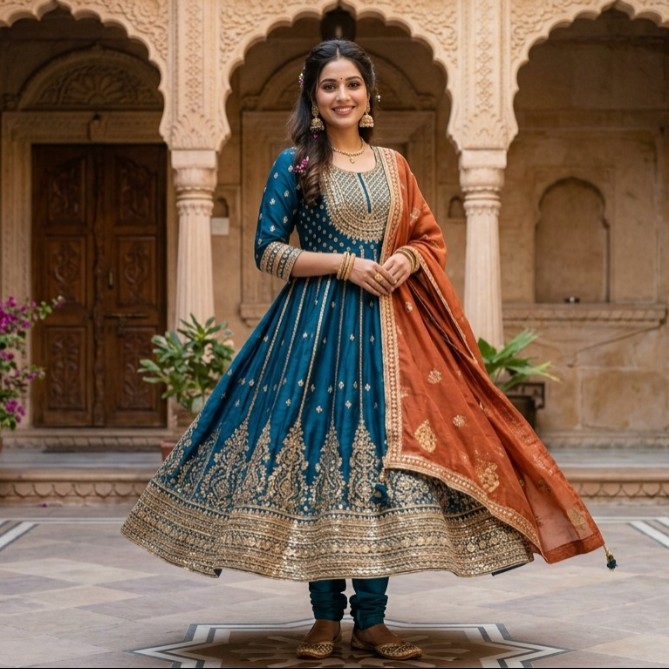 Anarkali kurti