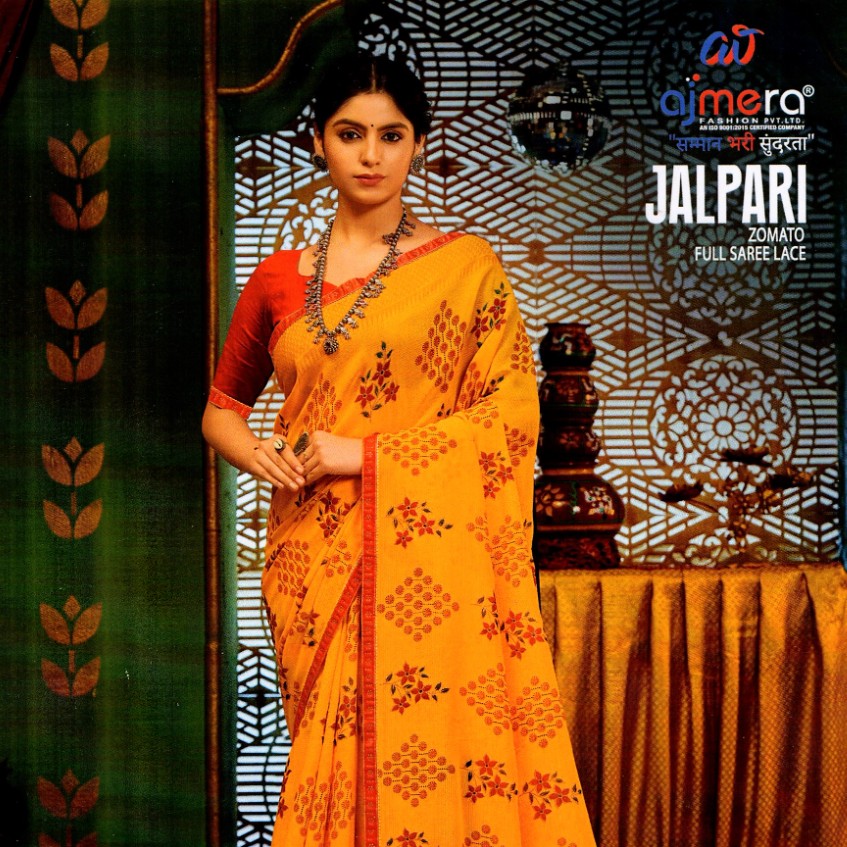 Jalpari Saree Yellow