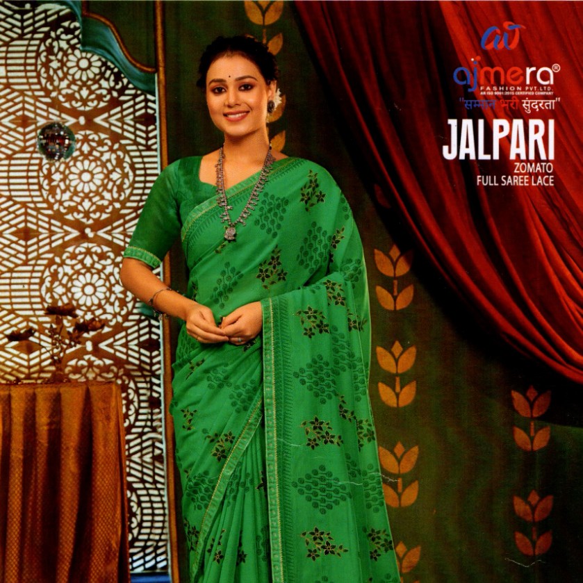 Jalpari Saree Dark Green