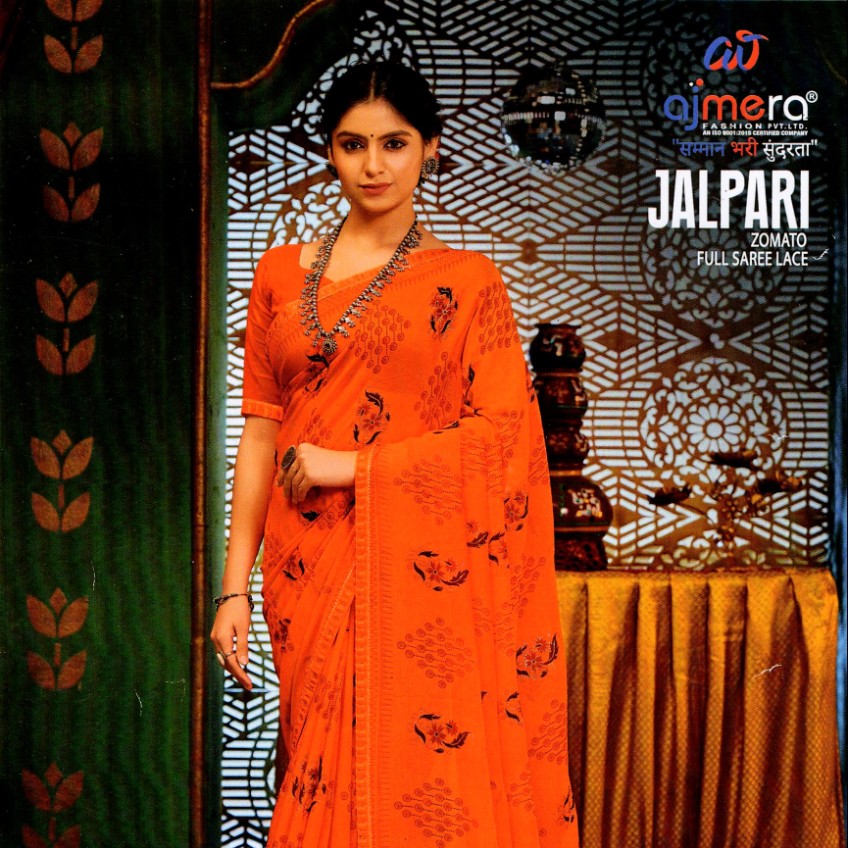 Jalpari Saree Orange