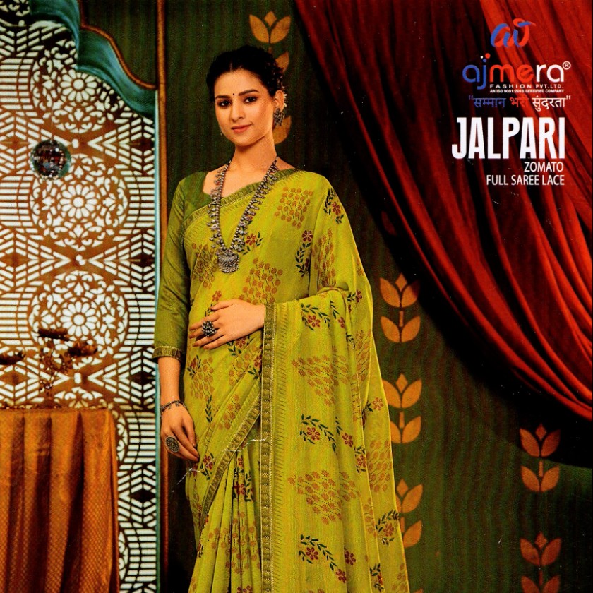 Jalpari Saree Light Green
