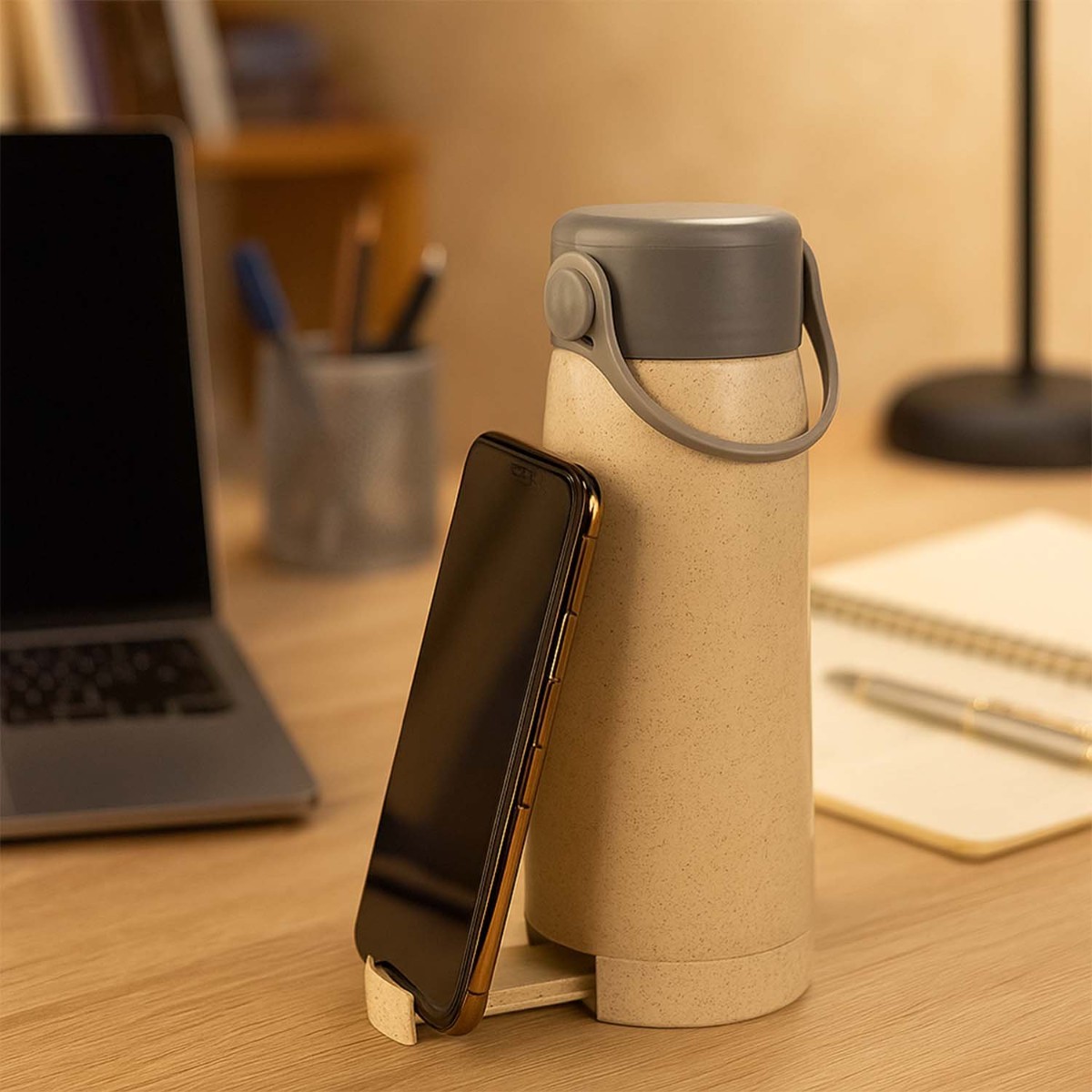 Water Bottle with Mobile Holder
