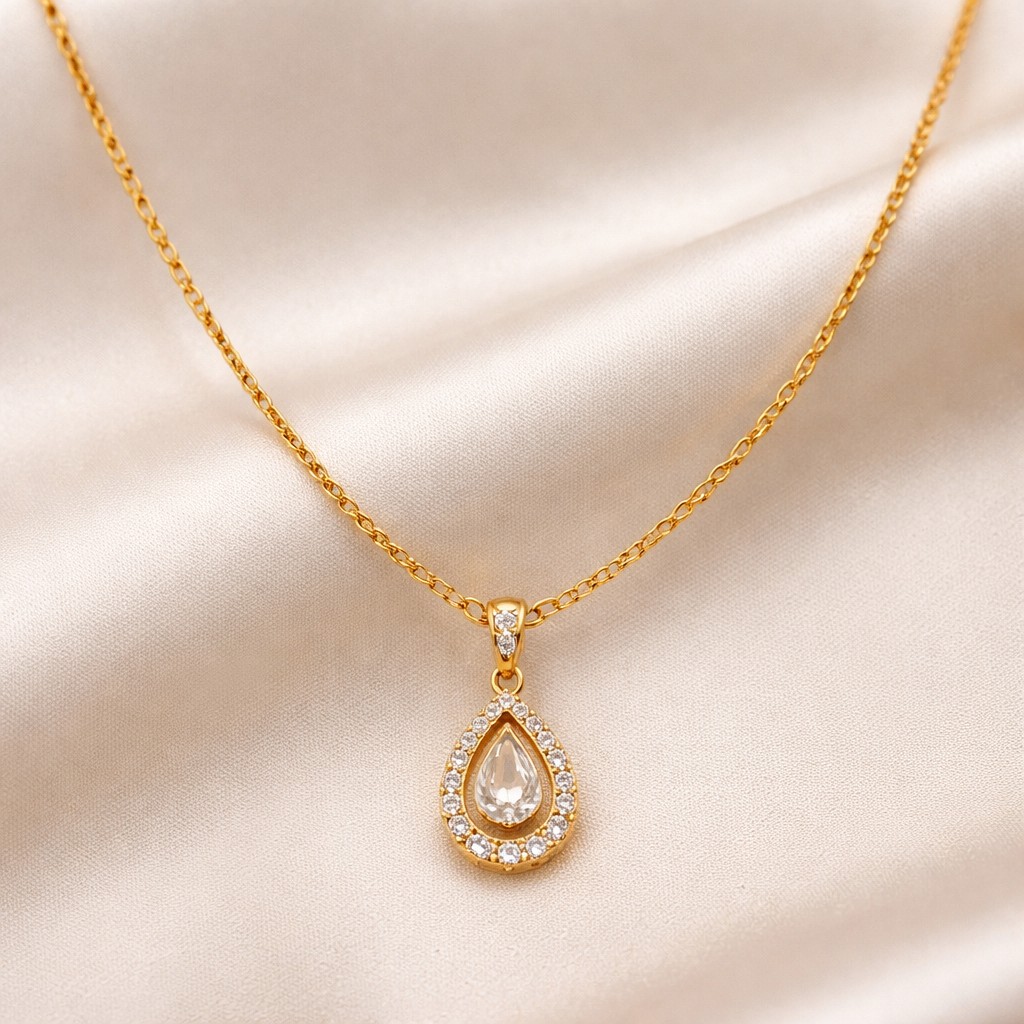 One Gram Gold Chain and Pendant