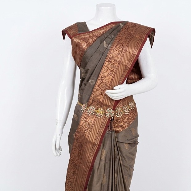 Royal Coffee Brown Kanjivaram Silk Saree