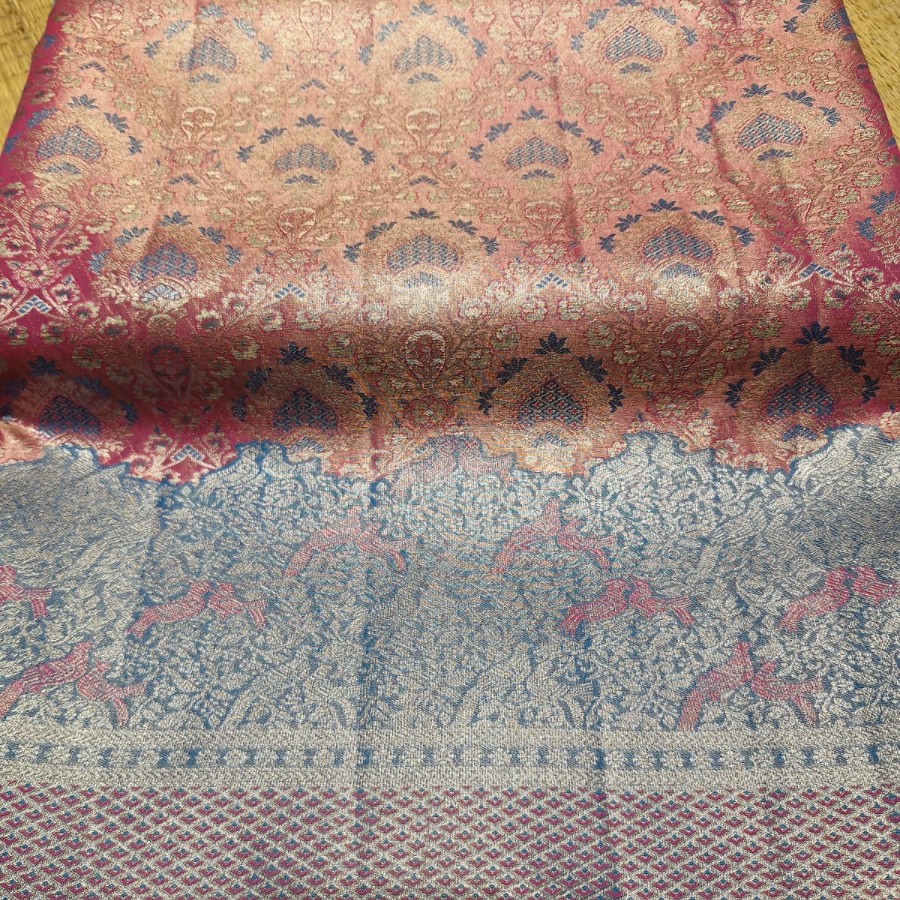 Rose Gold Heritage Kanjivaram Saree