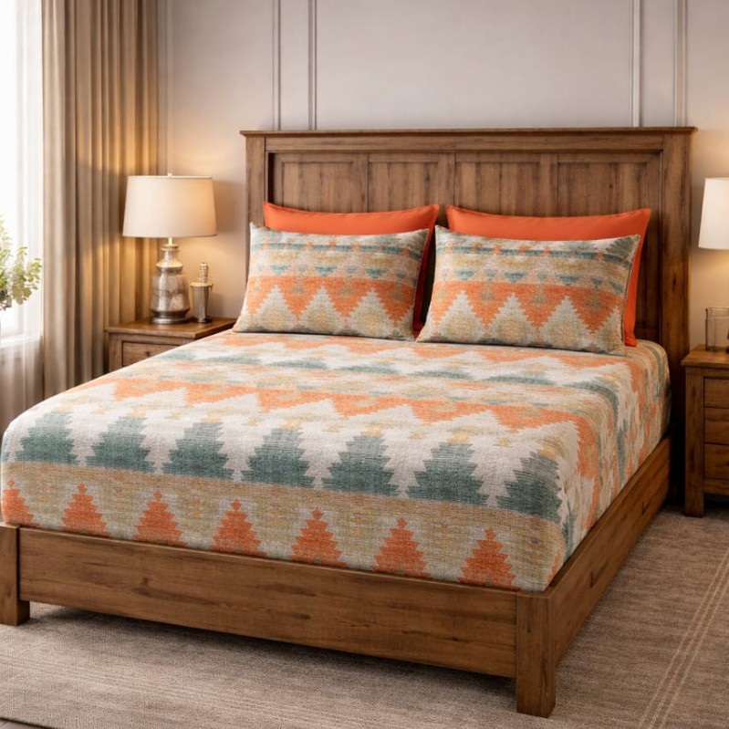 Sunset Luxury Premium King Bedsheet