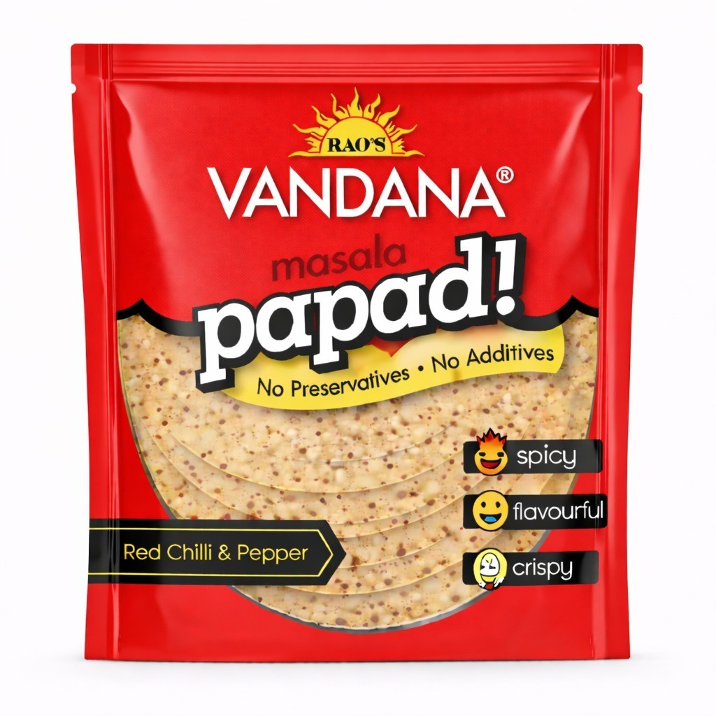 Vandana masala papad Red chilli  and Pepper