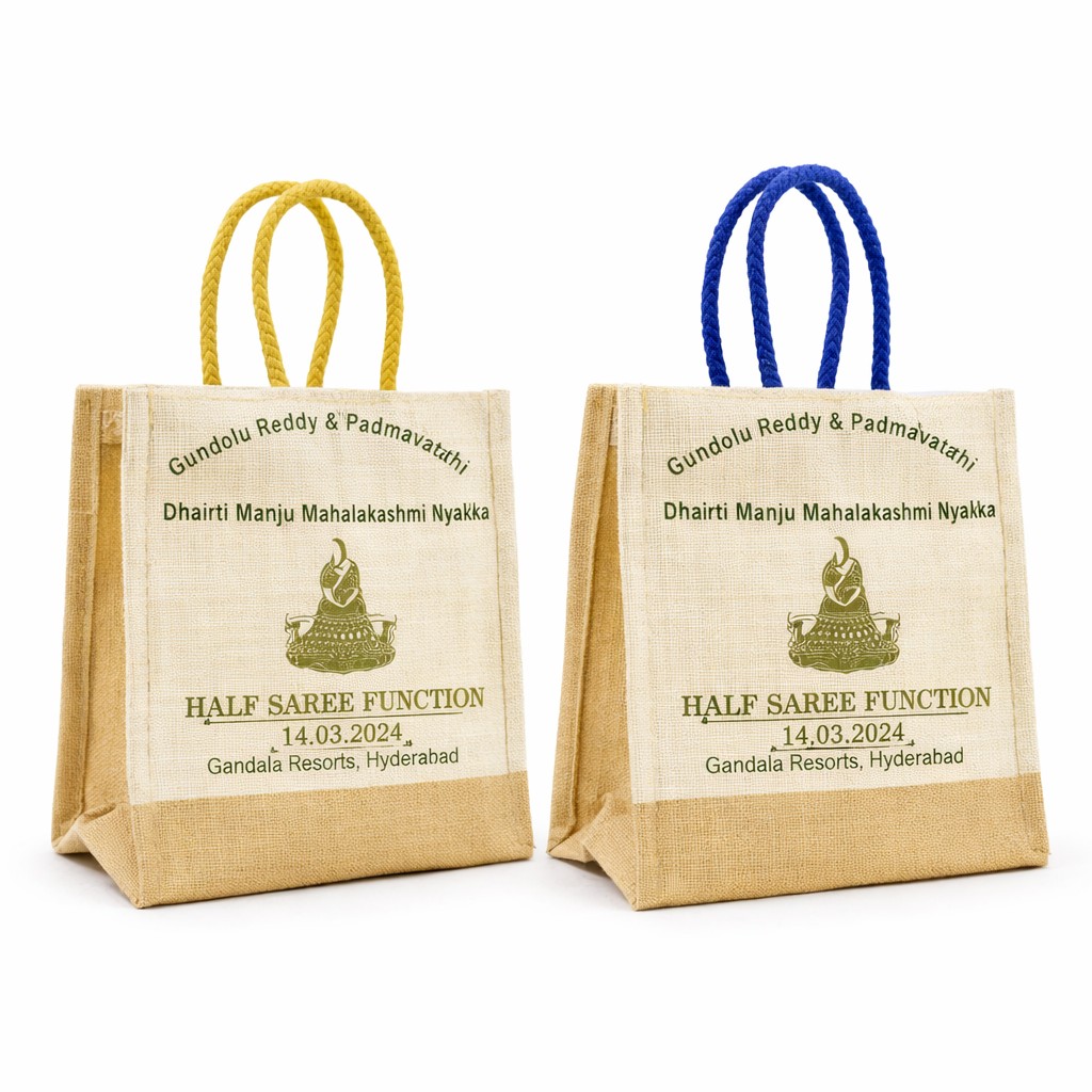 Customized Jute Return Gift Bag