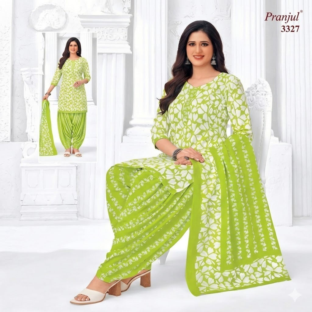 Nature Glow Patiala Dress
