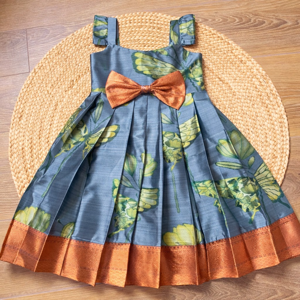 Butterfly Garden Pleated Dress