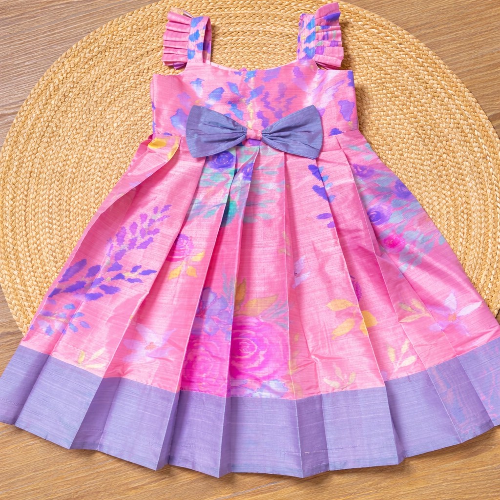Royal Pink Bloom Dress