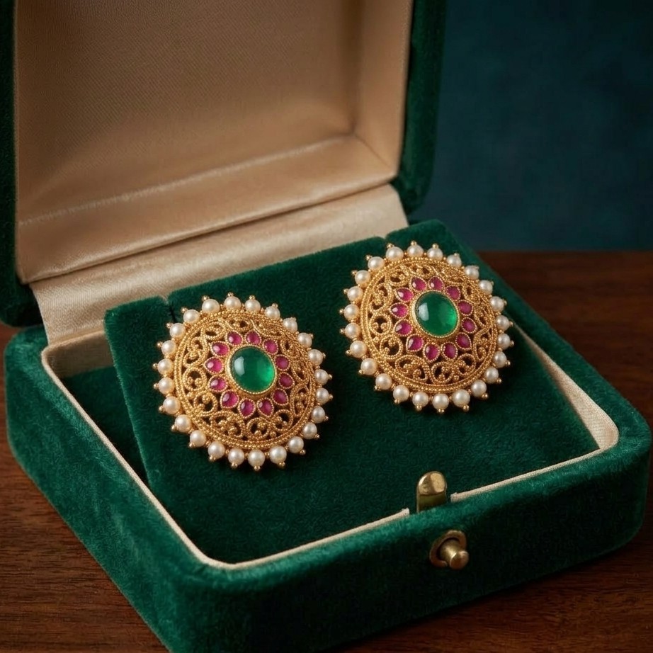 Stud Gold Earrings