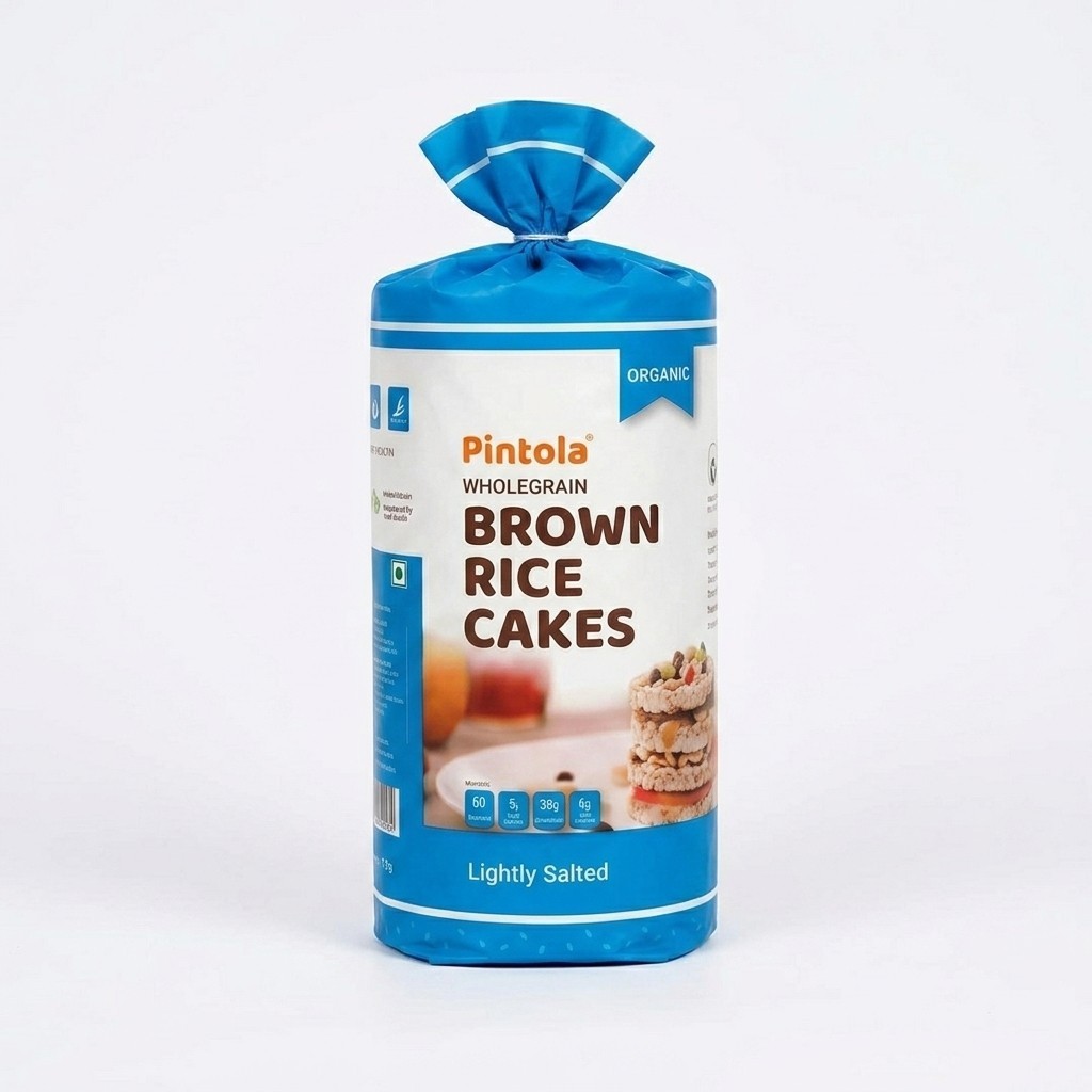 Pintola Wholegrain Brown Rice Cakes (Lightly Salted)