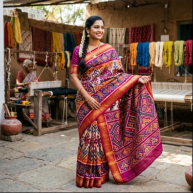Pochampally Ikat Saree