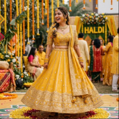 Haldi Lehenga Blouse