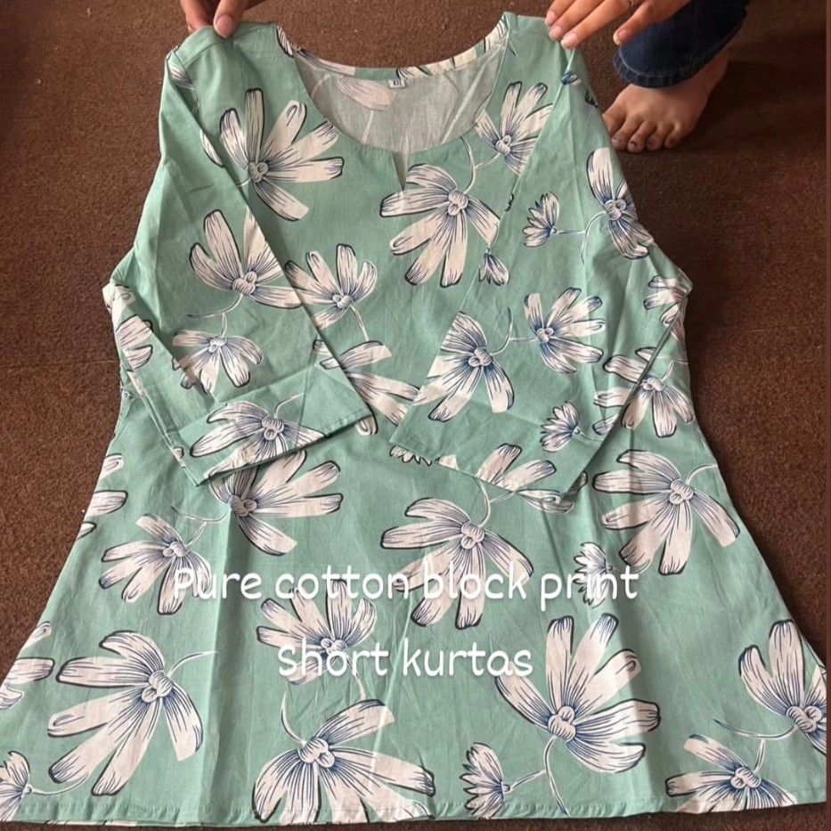 Mint Bloom Short Kurta
