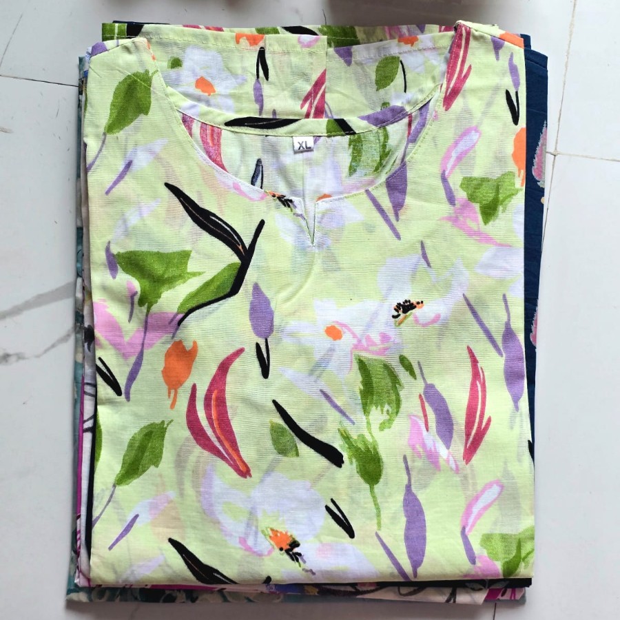 Pastel Garden Breeze Short Kurta
