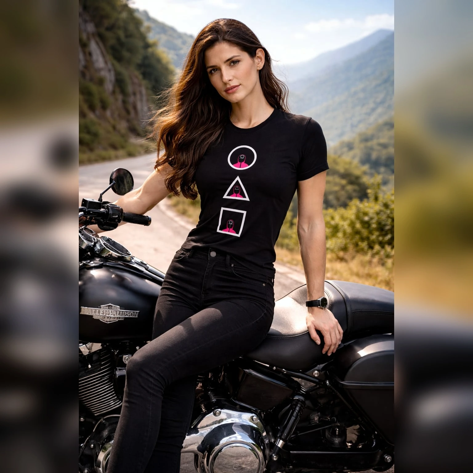 Geometric Rider T-Shirt