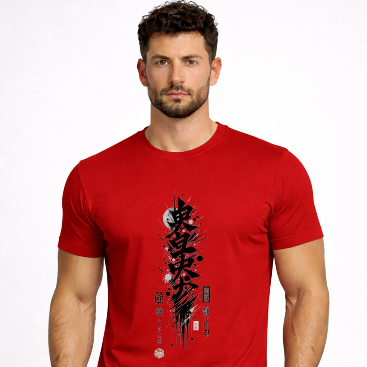 Japanese Samurai Red T-Shirt
