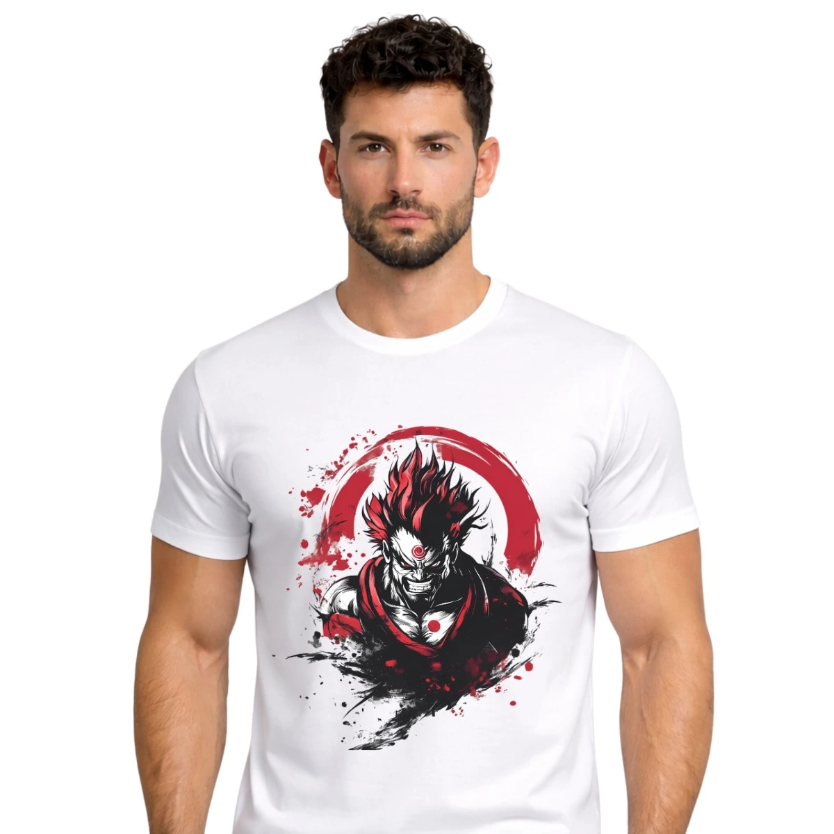 Anime Demon White T-Shirt