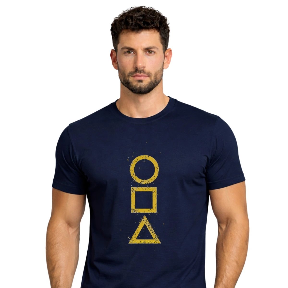 Shape Game Navy Blue T-Shirt