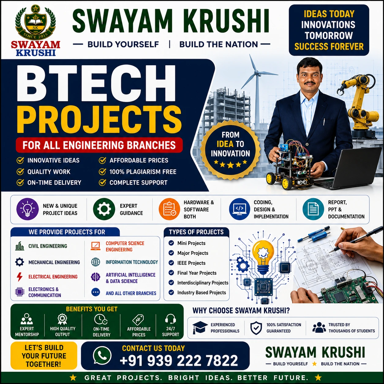 BTech Projects for All Engineering Branches