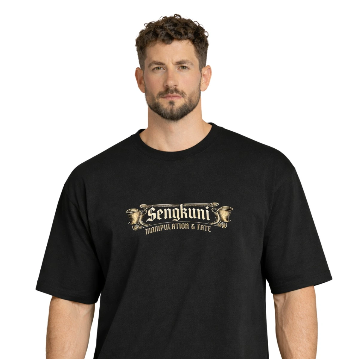 Sengakuni Black Oversized T-Shirt