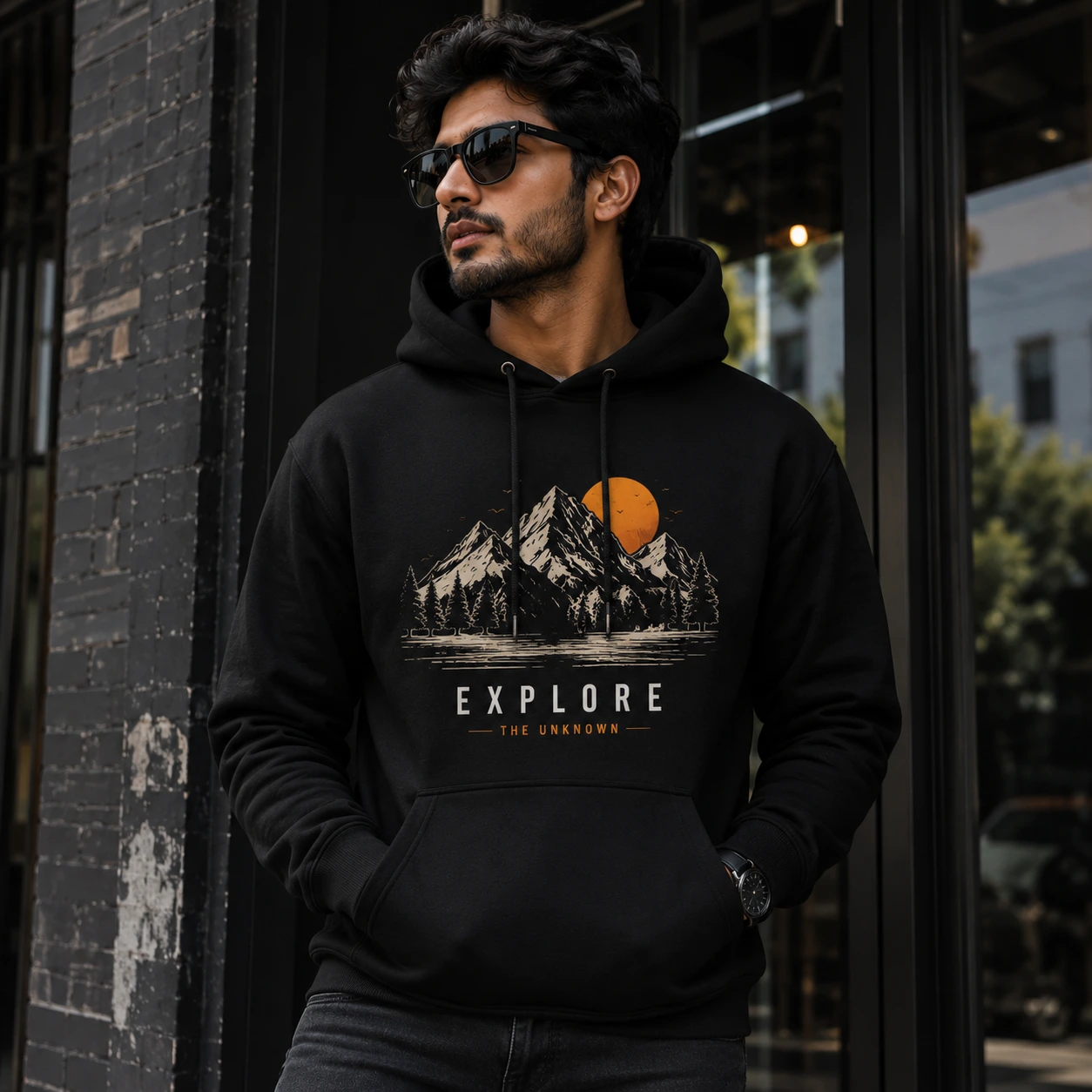 Printed Hoodie