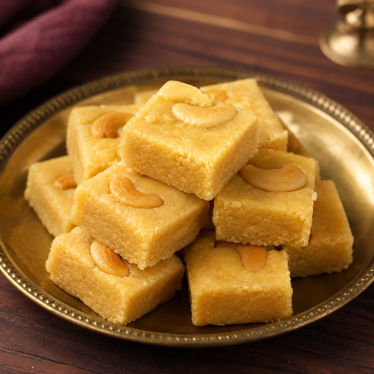 Ghee Cashew Mysore Pak